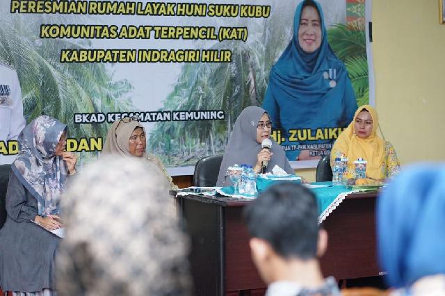 Ketua GSH Inhil Hj Zulaikhah Wardan Kampanyekan ASI Eksklusif di Kecamatan Kemuning