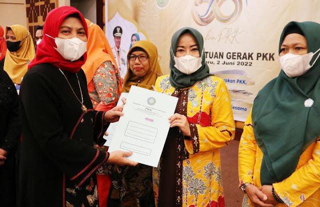 Harumkan Nama Daerah, TP PKK Inhil Raih Juara 1 Lomba Jambore Kader PKK Tingkat Provinsi Riau