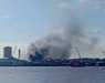 Panel Mesin Chiller PT Pulau Sambu Guntung Meledak dan Terbakar, Asap Tebal Membumbung Tinggi