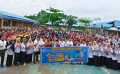SMSI Inhil Beri Edukasi dan Susu Gratis ke SMK N 1 Tembilahan