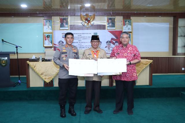 Sukseskan Pembangunan Daerah, Pemkab Inhil Tandatangani MOU Dengan Polres Inhil Di Bidang Hukum