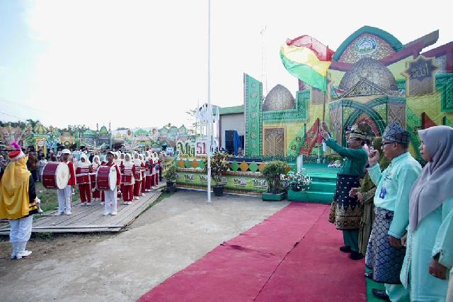 Bupati Inhil HM Wardan Hadir Perhelatan MTQ Ke- 51 Tingkat Kecamatan Gaung Anak Serka