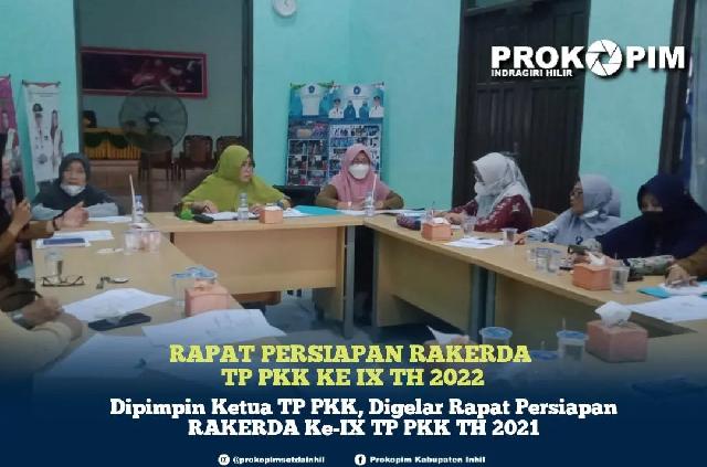 TP PKK Inhil Laksanakan Rapat Panpel Rakerda IX