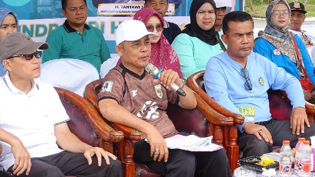 Peringati HKN ke-61, Pemkab Inhil Gelar Senam Sehat dan Cek Kesehatan Gratis