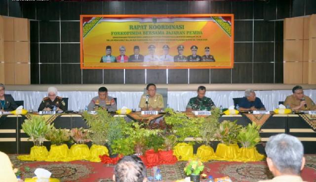 Bupati Inhil HM Wardan Pimpin Rakor Jelang Ramadhan dan Idul Fitri Tahun 2023