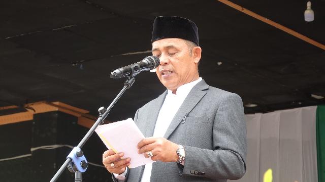 Bupati Inhil Herman Jadi Irup Hari Santri