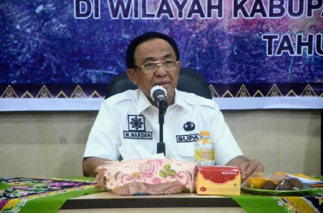 Bupati HM Wardan Pimpin Rakor Lintas Sektoral Analisa dan Evaluasi Karhutla di Indragiri Hilir