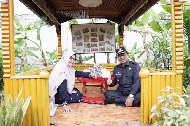Bupati Inhil HM Wardan Apresiasi Tanaman Obat Keluarga di Desa Kuala Lahang