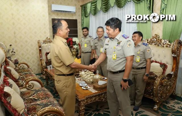 Terima Kunjungan Silaturahmi Kepala BPN Inhil, Pj Bupati Inhil Siap Dukung Program PTSL