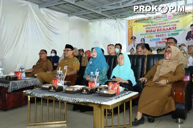 Kepala DP2KBP3A Indragiri Hilir Mengikuti Launching Gebyar Audit Kasus Stunting