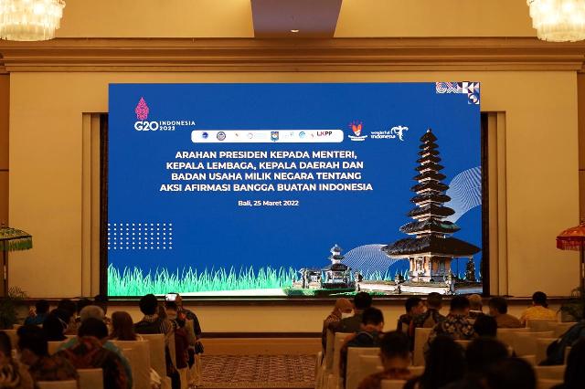 Bupati Inhil HM Wardan Hadiri Aksi Afirmasi Bangga Buatan Indonesia